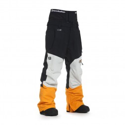 HORSEFEATHERS NELSON PANTS - BLACK/RADIANT YELLOW