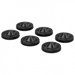 UNION BINDINGS ANTISCIVOLO -  METAL STOMP PAD (6PCS) BLACK