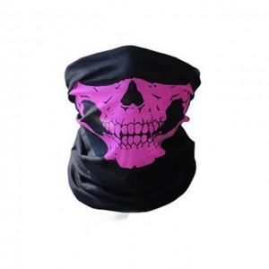 SNOWBOARDMANIA SCALDACOLLO SKULL NERO-ROSA